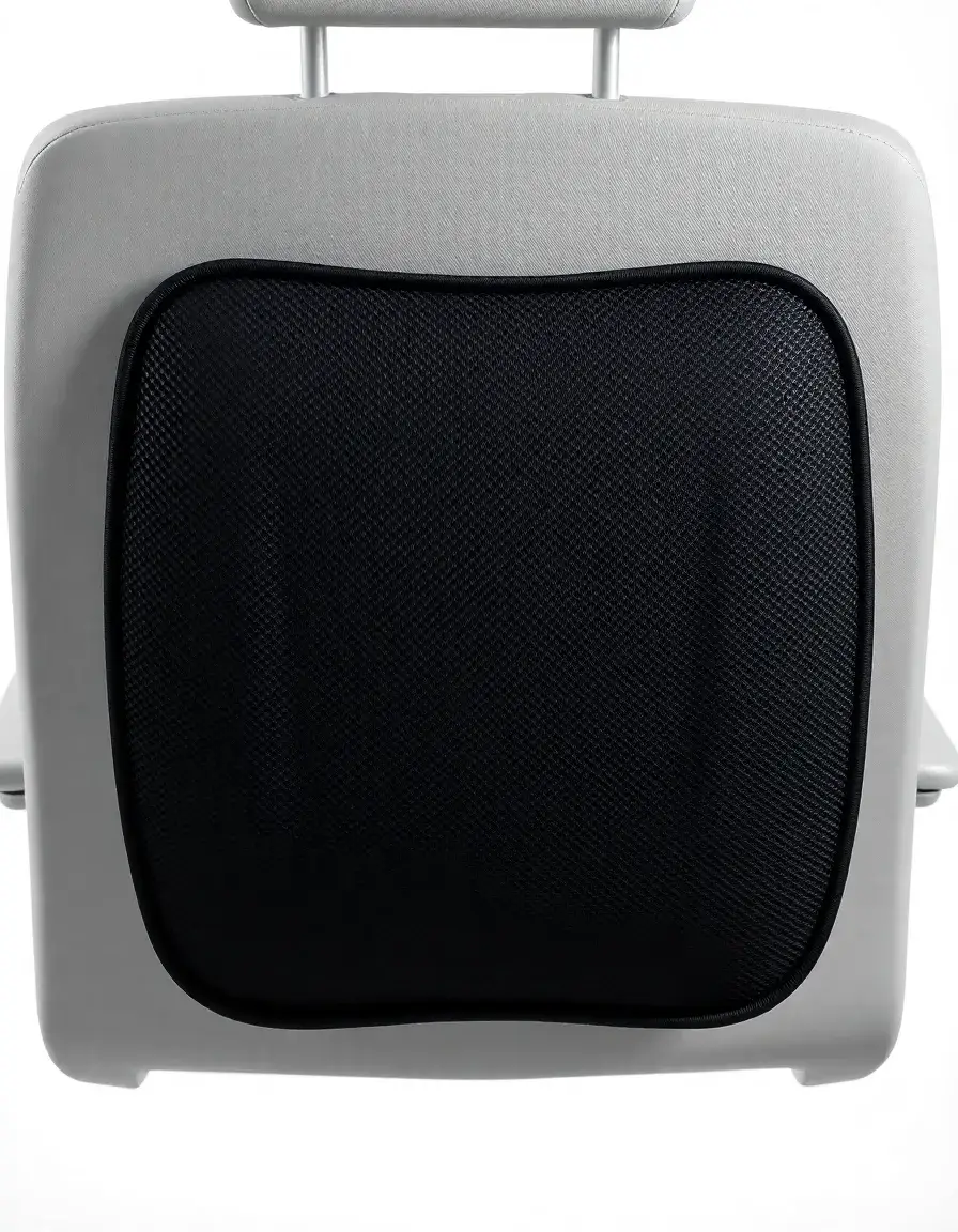Supporto lombare ergonomico in rete nera per sedia da cucina
