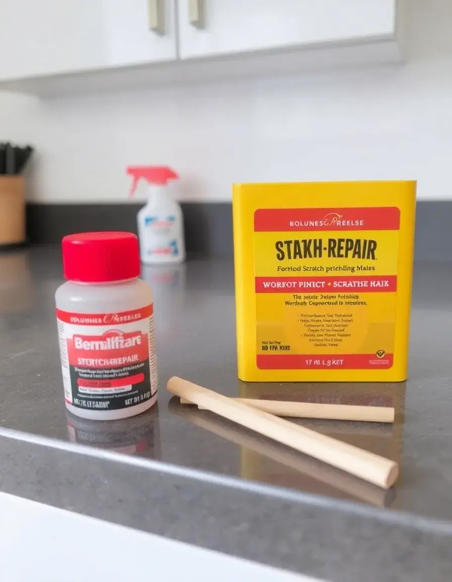 Kit riparazione graffi per piani cucina con bastoncini di cera