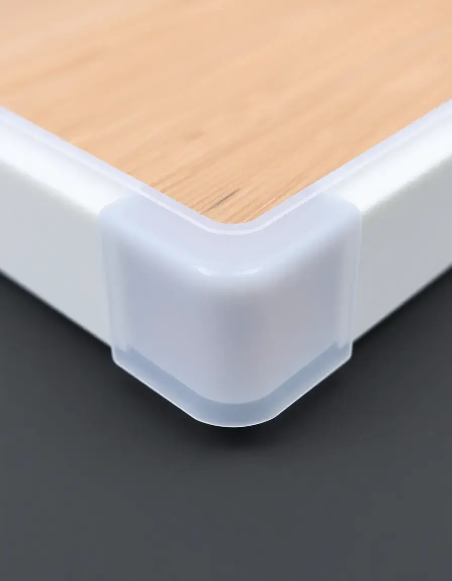 Paraspigoli in silicone trasparente per bordi piano cucina