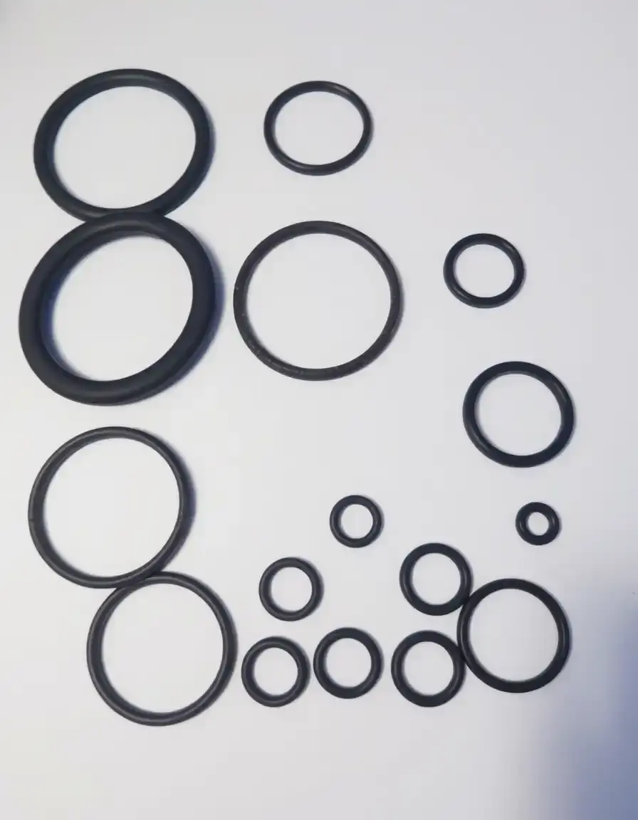 Set guarnizioni O-ring in gomma nera varie misure per idraulica