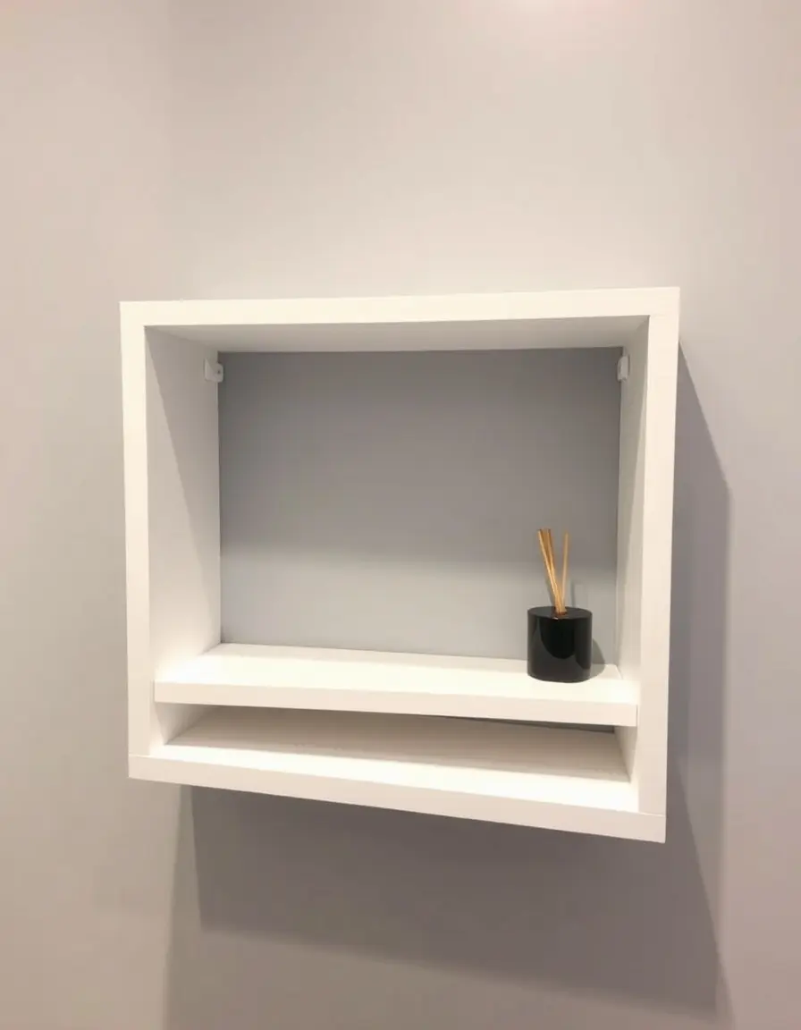 Floating Shelf scaffale cucina sospeso bianco