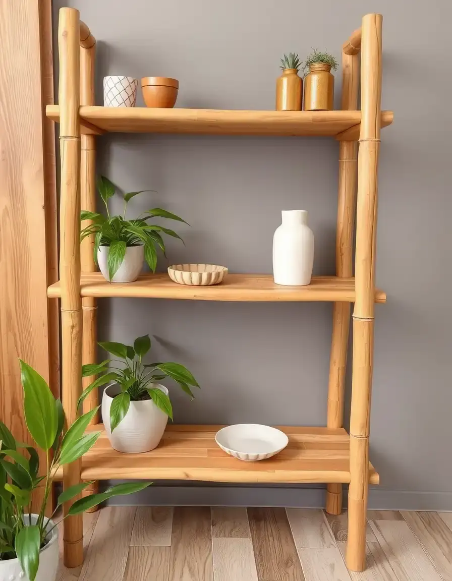 Bamboo Shelf scaffale cucina in bamboo naturale