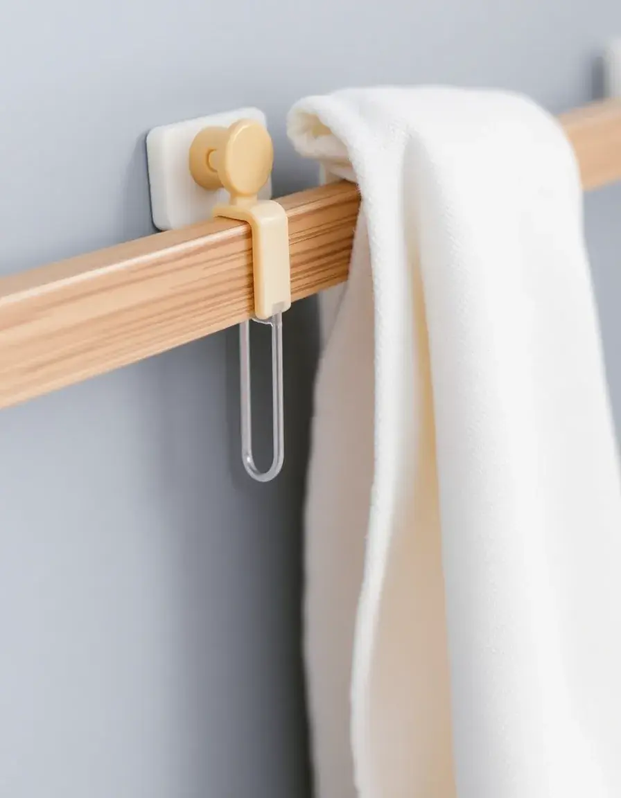 Clip magnetica porta strofinacci in plastica per cucina