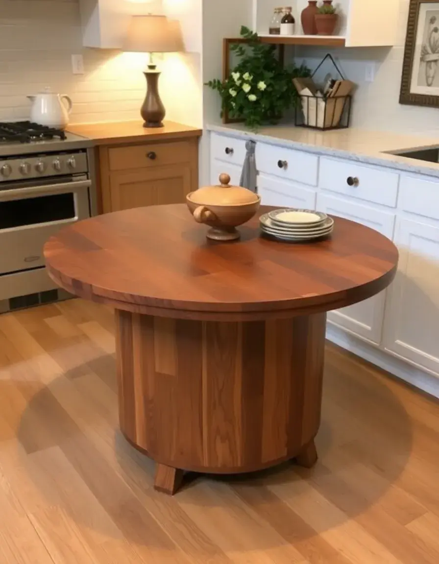 Lazy Susan girevole in legno per centro tavola