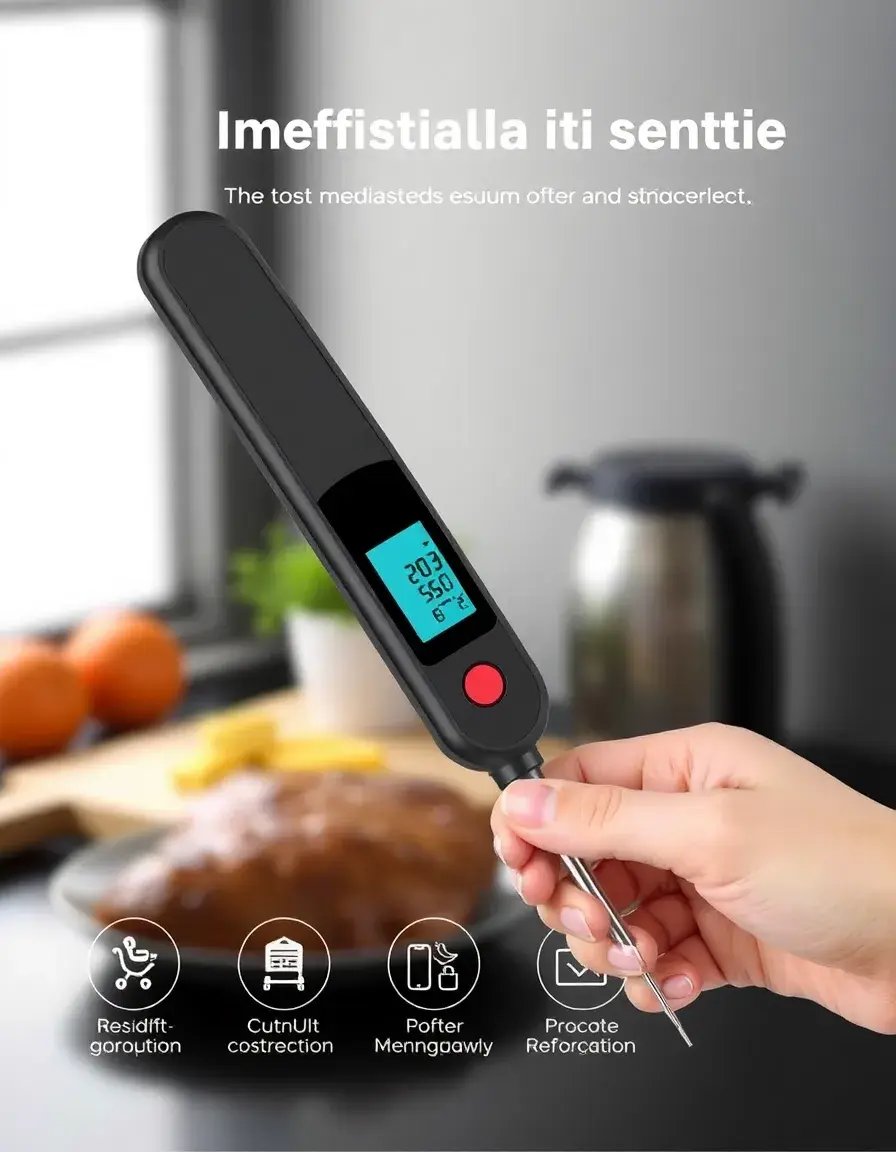 Termometro digitale a sonda istantaneo per carne