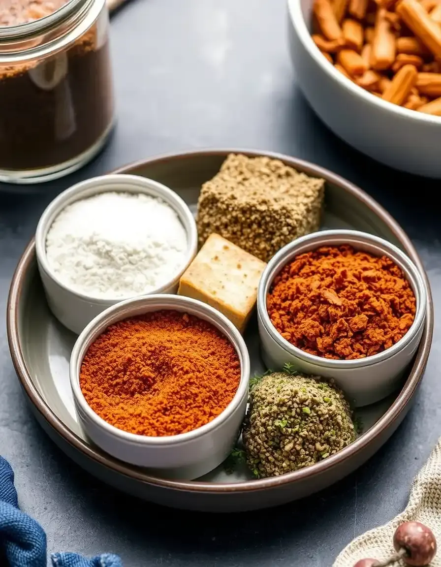 Set di spezie rub per tofu vegan