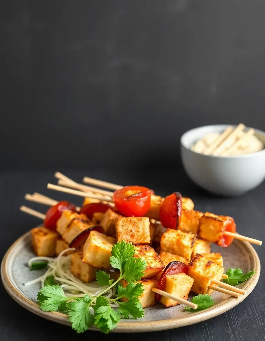 Spiedini in bamboo per kebab di tofu