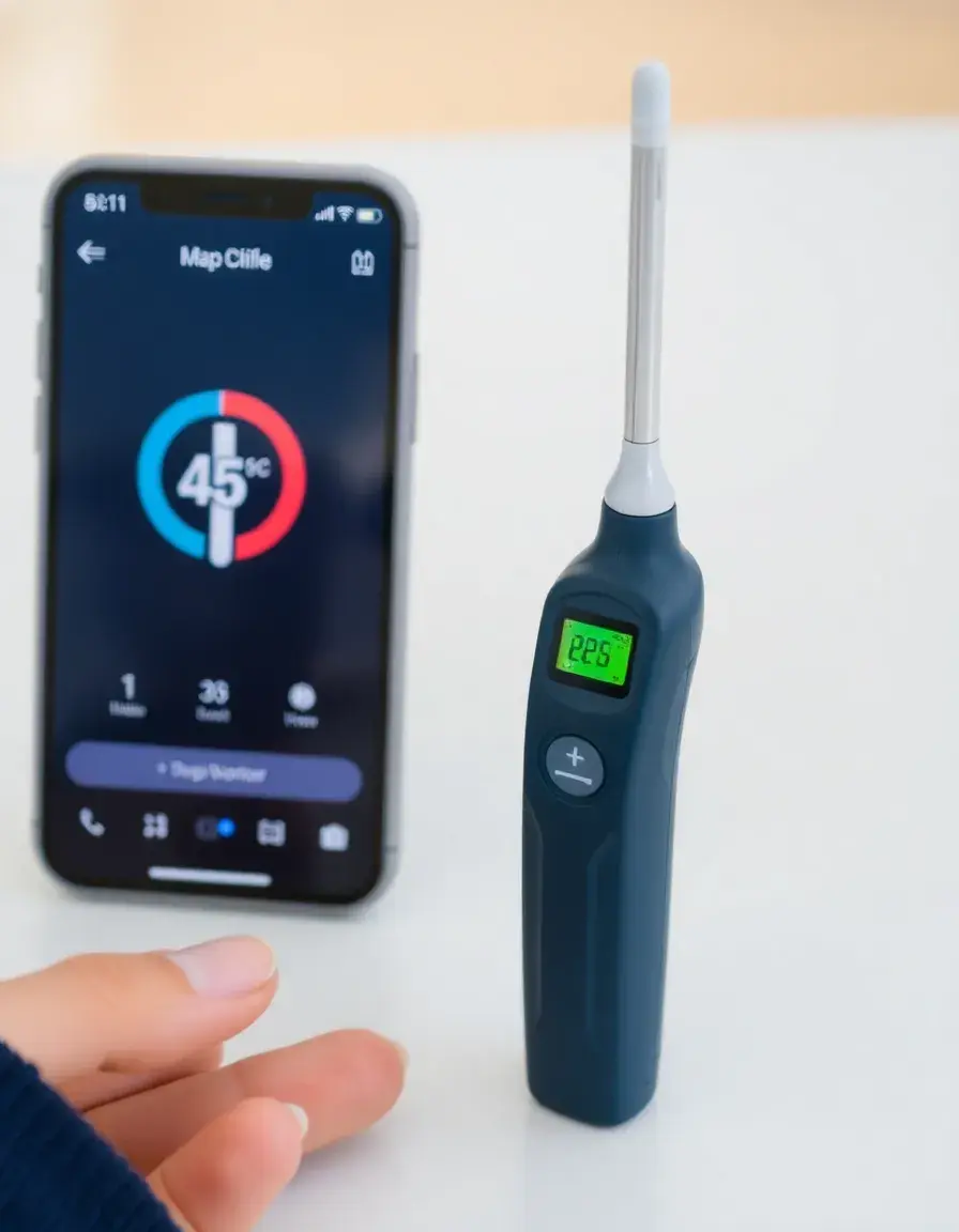 Sonda di temperatura wireless per cucina con app