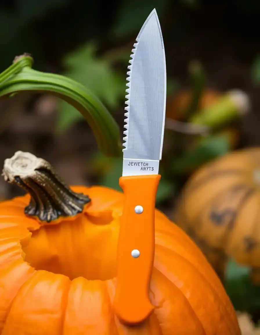 Coltello seghettato per intaglio zucca