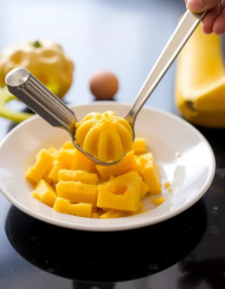 Schiacciapatate manuale per purea di zucca