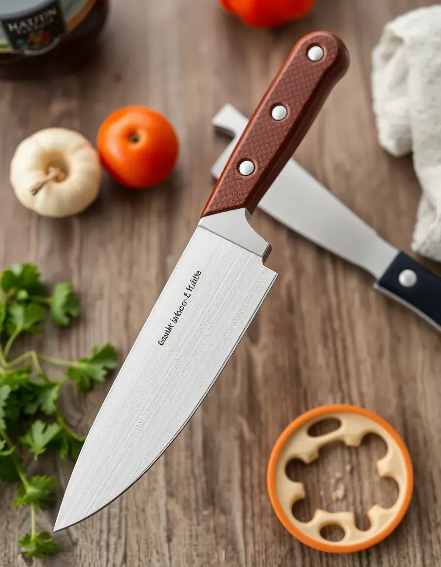 Coltello multiuso da cucina con forbici integrate