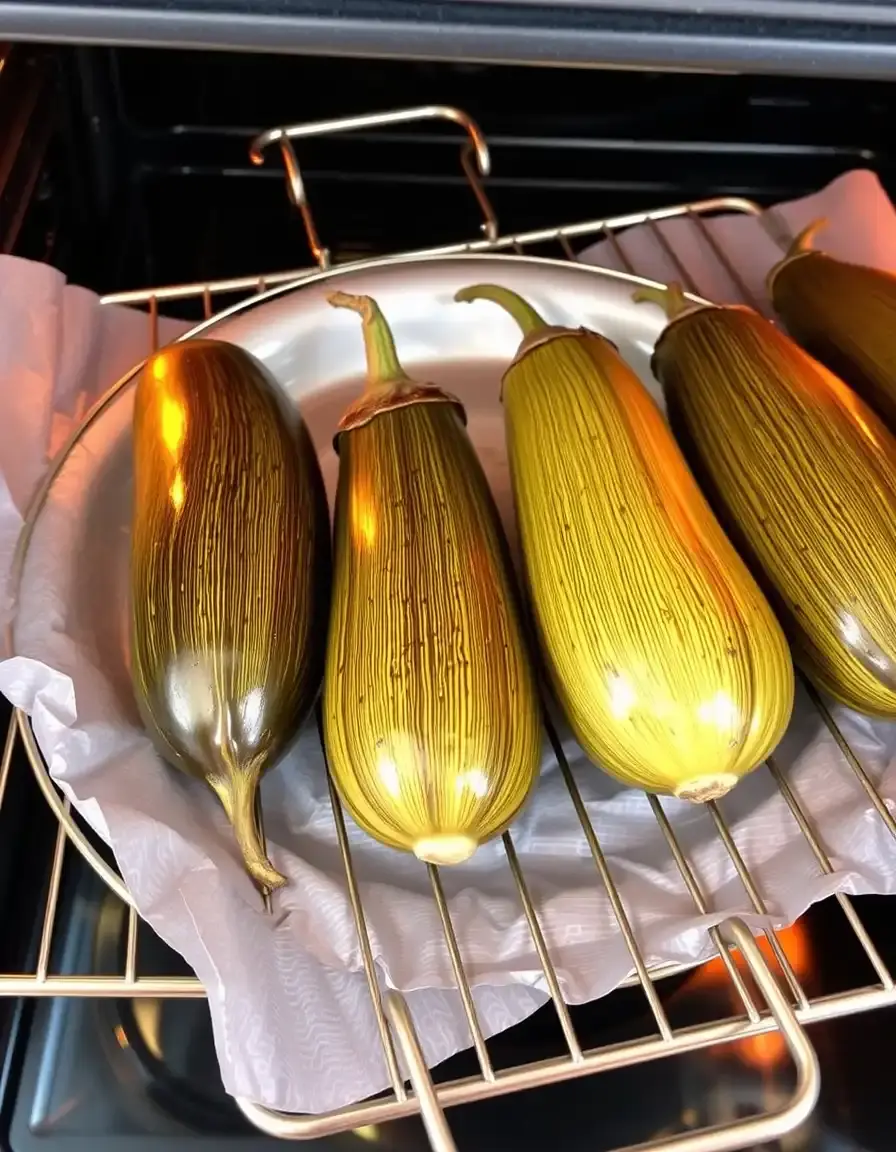 Griglia rack per arrostire melanzane in forno