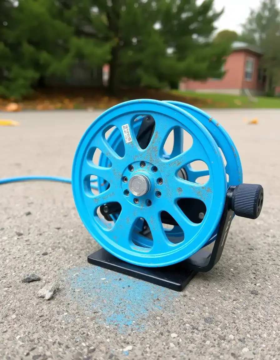 Tracciatore a filo con gesso blu per linee lunghe