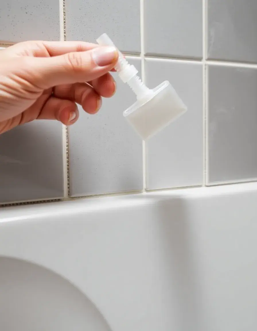 Adesivo per piastrelle in tubetto trasparente