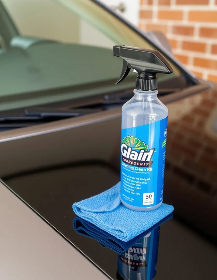 Kit pulizia cappa spray e panno microfibra