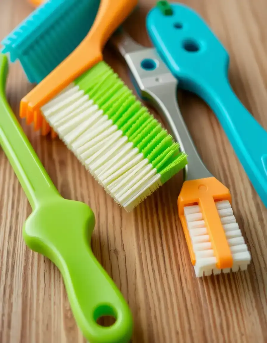 Set spazzole per pulizia profonda cappa e fessure cucina