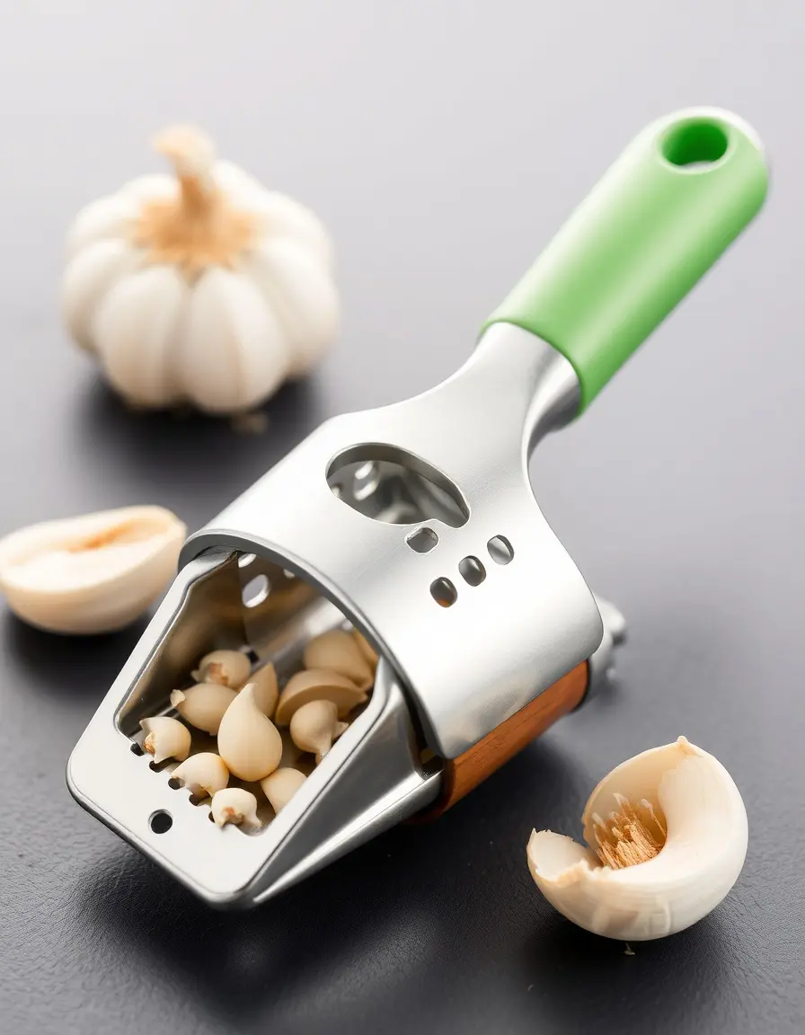 Spremiaglio in acciaio inox per condire i broccoli