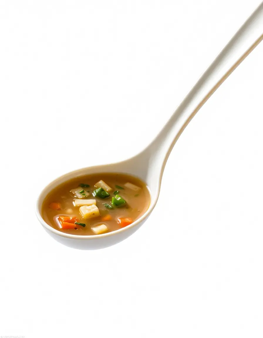 Mestolo per zuppa in nylon con manico lungo