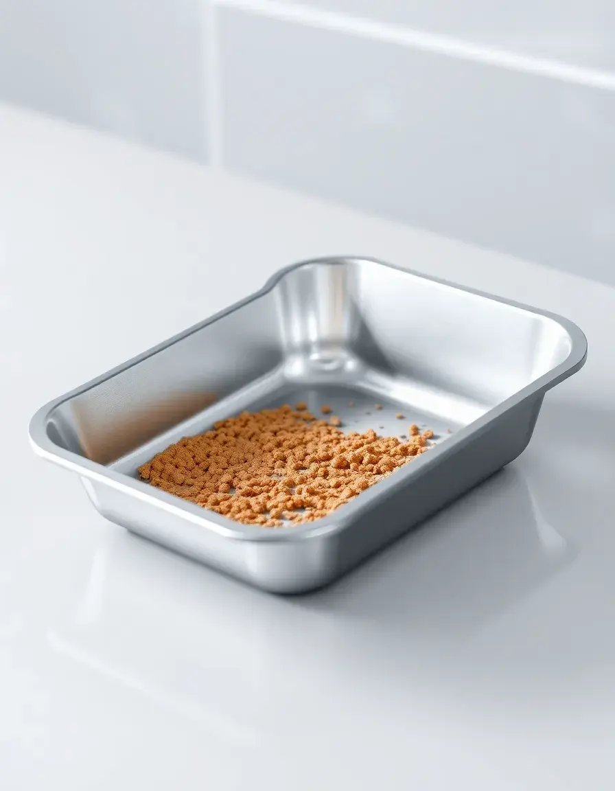 Removable Metal Crumb Tray for kitchen cleanliness