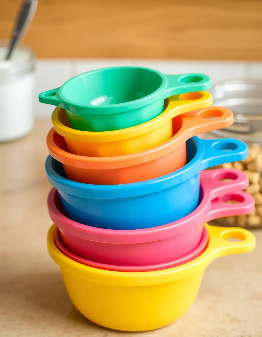 Set di misurini colorati per ingredienti secchi