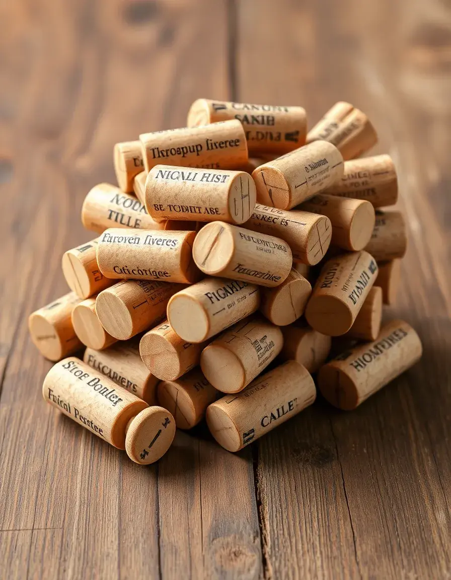 Natural wine corks for octopus cooking traditions