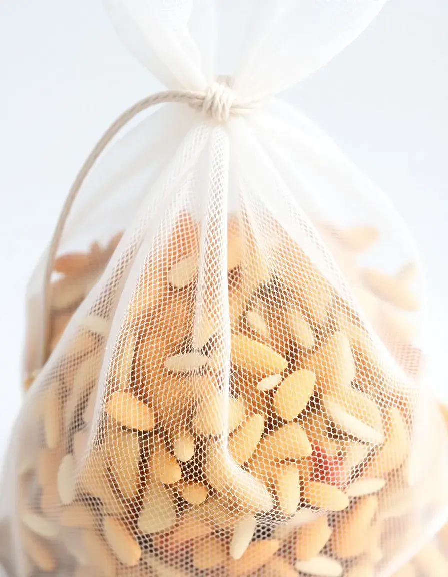 Sacchetto in nylon a maglia fine per filtrare e scolare