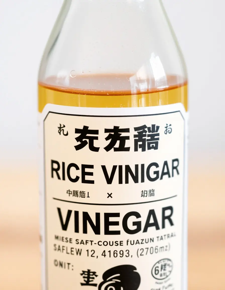 Bottiglia di aceto di riso per cucina asiatica