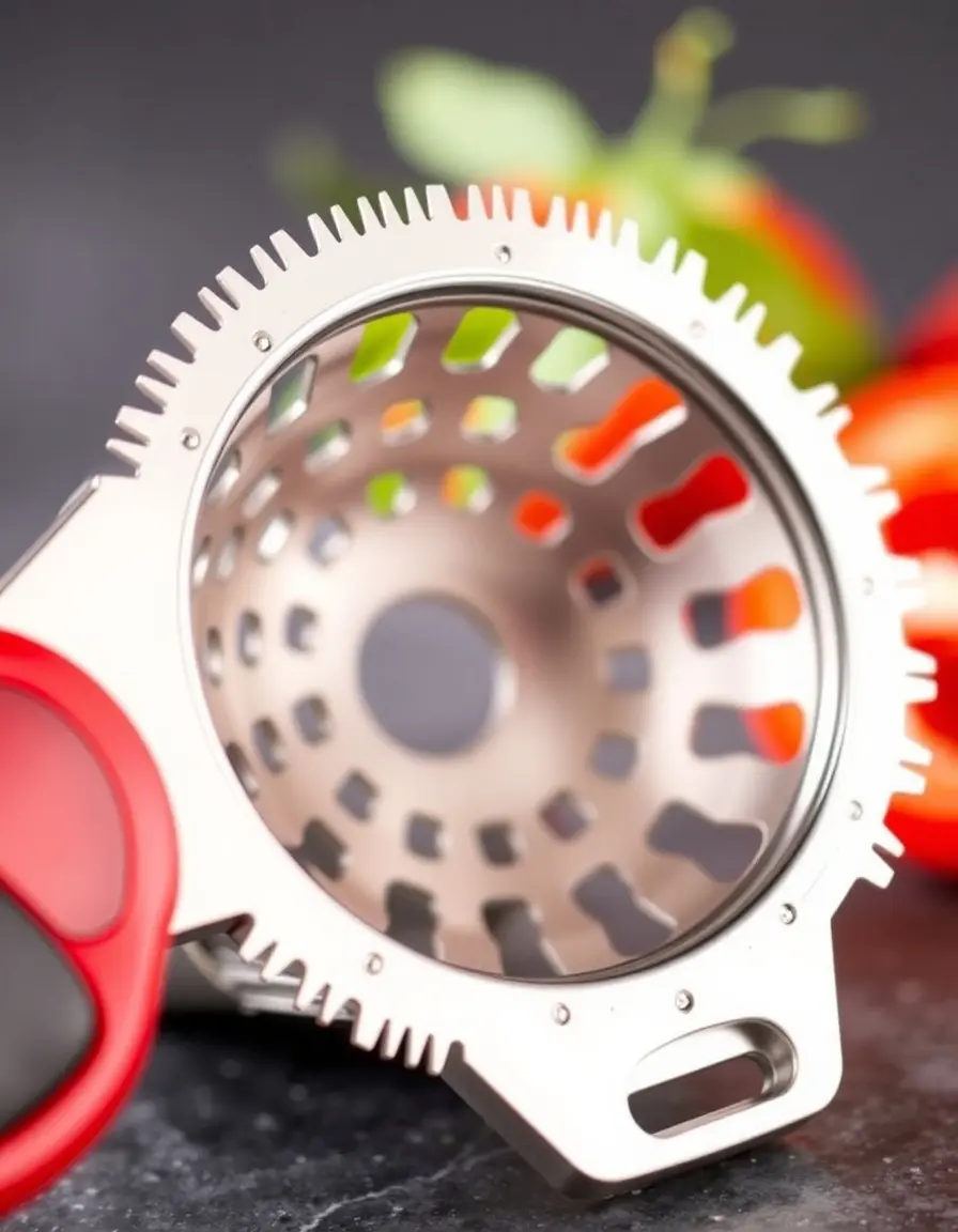 Strumento in acciaio inox per rimuovere il picciolo dei pomodori