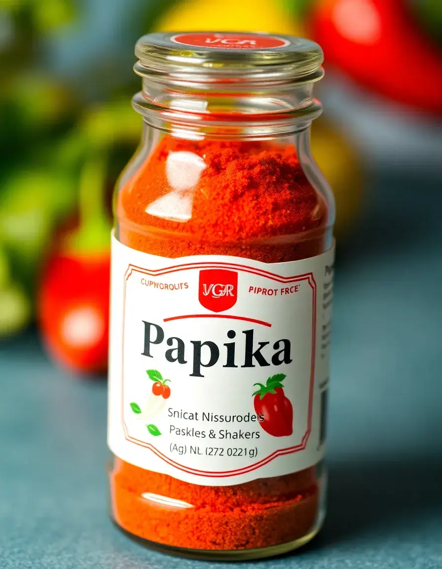 Barattolo dosatore per paprika e spezie in vetro