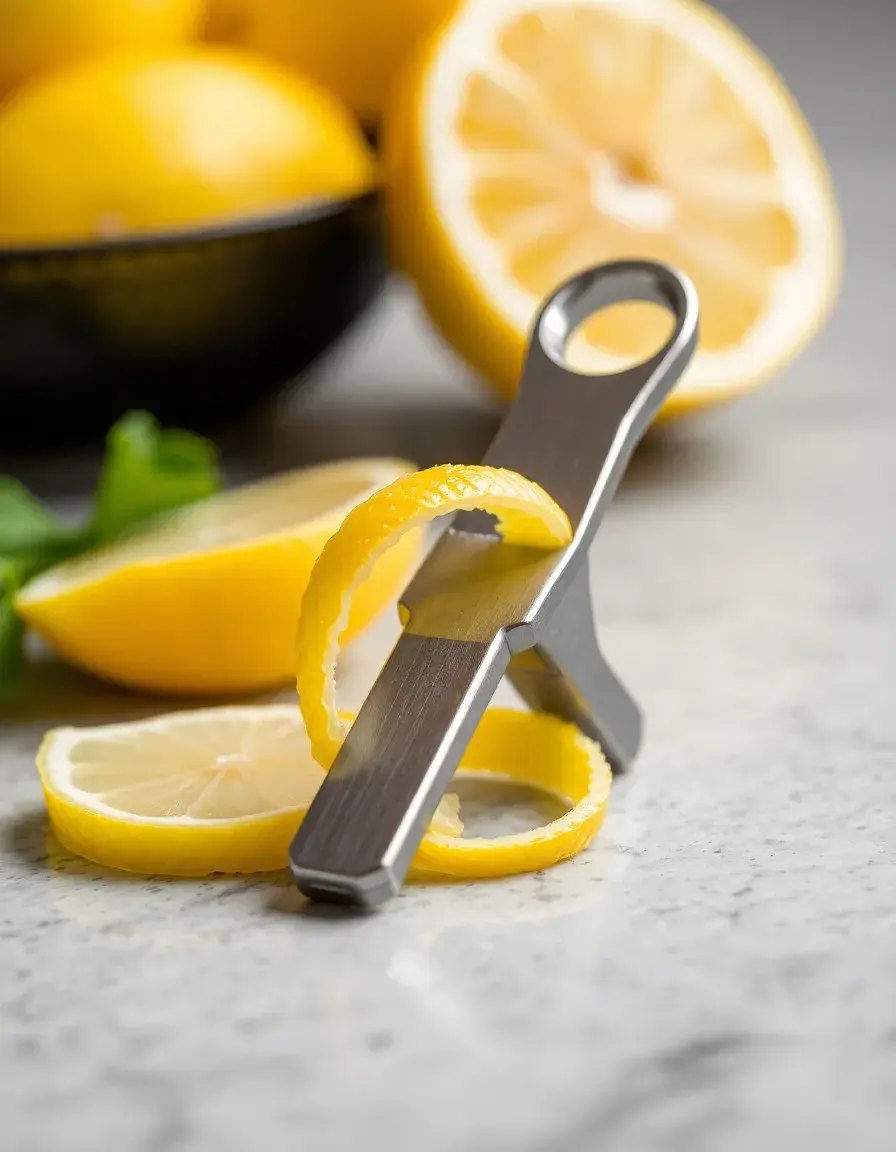 Strumento professionale per twist di limone e decorazioni