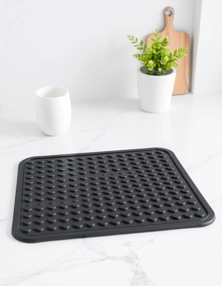Tappeto antiscivolo nero per zona cucina
