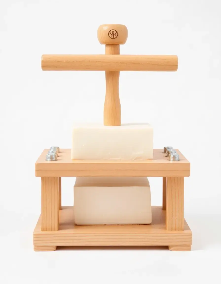 Tofu Press Wooden pressa per tofu in legno con viti naturale