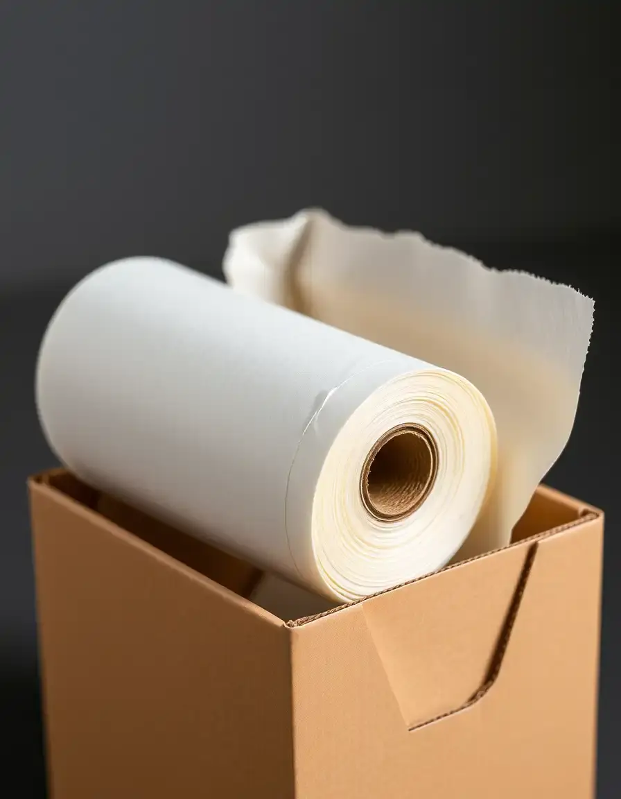Rotolo di carta forno naturale marrone in scatola dispenser