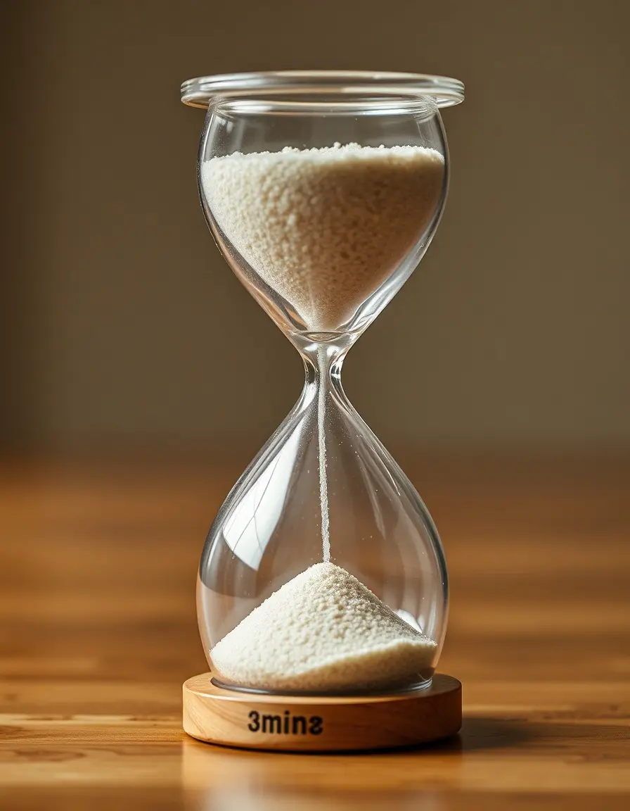 Clessidra elegante per timing perfetto delle uova
