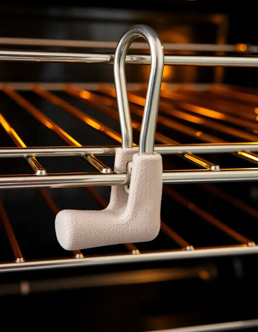 Strumento per regolare e sollevare le griglie del forno con manico isolato