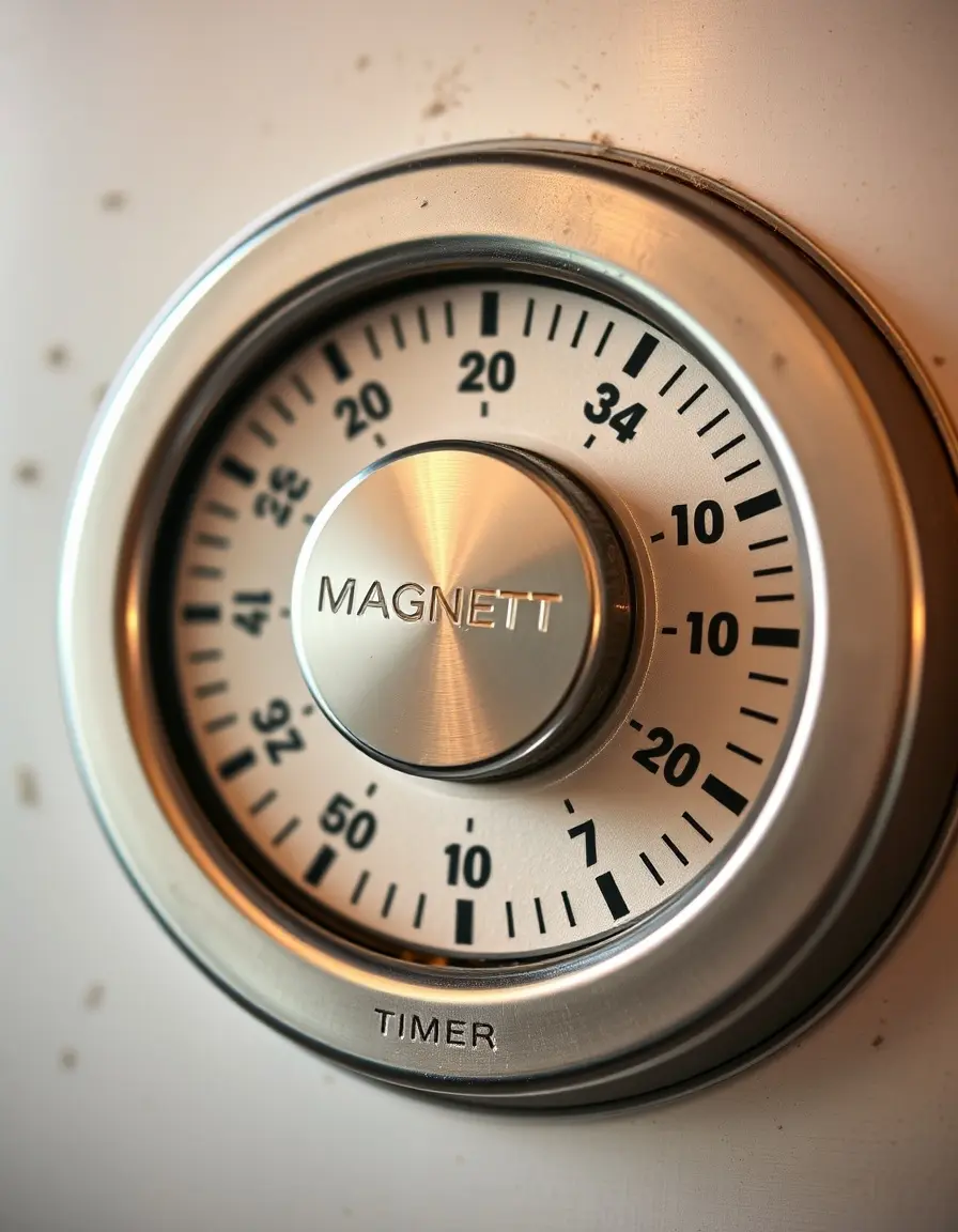 Timer da cucina magnetico circolare con quadrante analogico