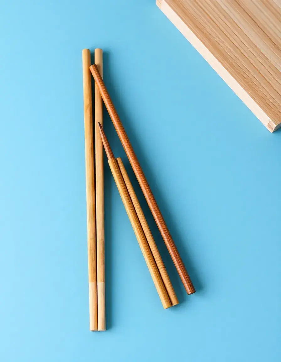 Set di 5 paia di bacchette in bambù naturale per cucina giapponese