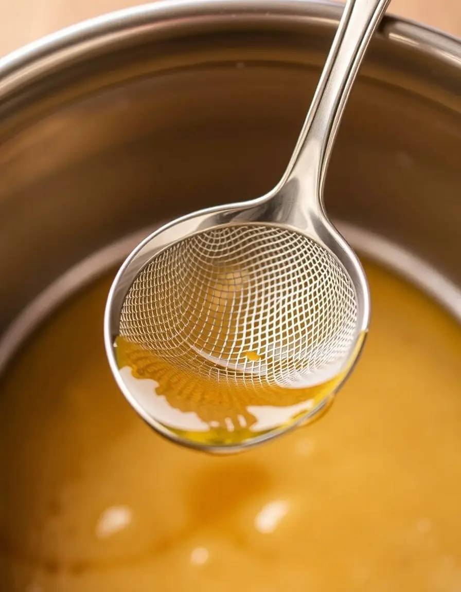 Colino per miso in acciaio inox con maglia fine