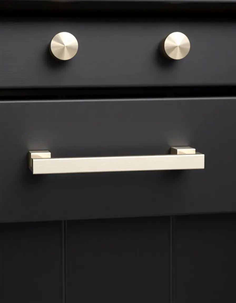 Maniglie moderne Cabinet Pull Handle in nichel spazzolato per mobili cucina
