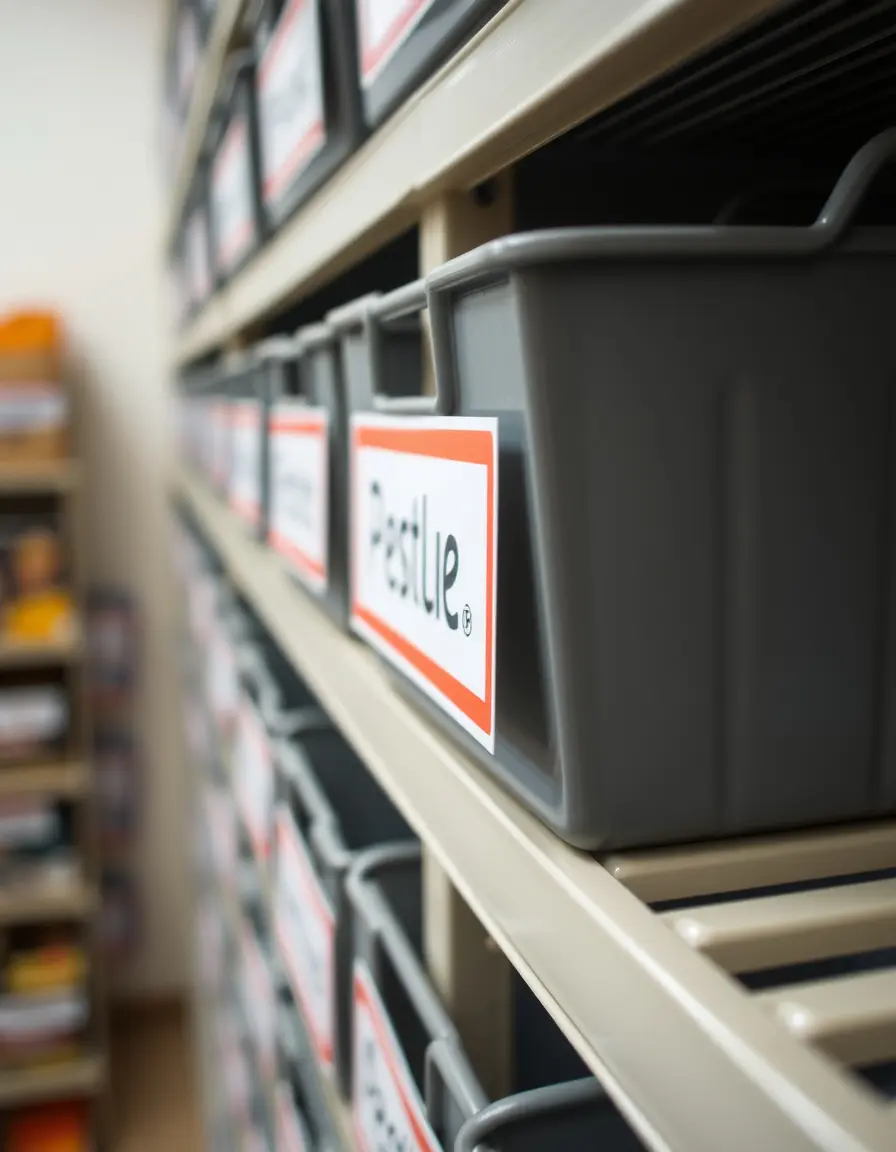 Bin Label Clips in metallo per etichettare cesti e contenitori dispensa