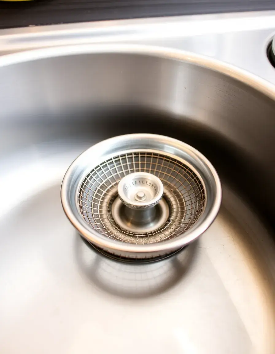 Filtro lavandino in acciaio inox per cucina moderna
