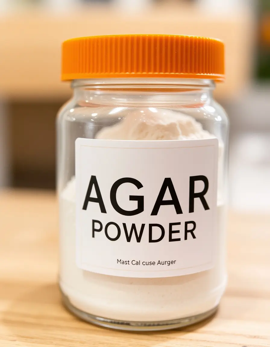 Barattolo di Agar Agar in polvere per cucina molecolare