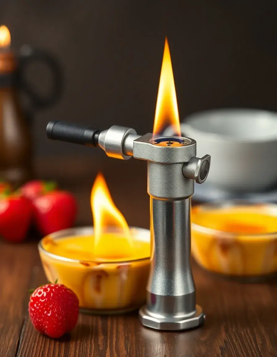 Mini cannello a butano per cucina regolabile