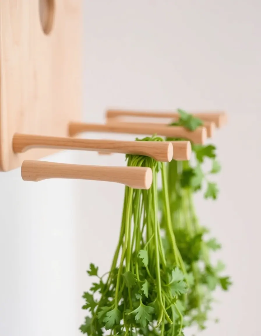 Essiccatore per erbe aromatiche in legno da appendere