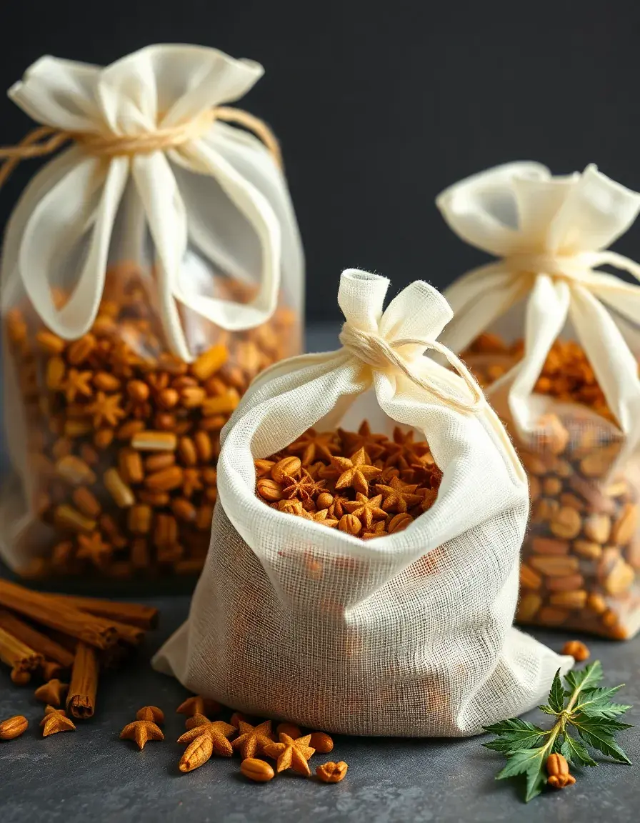 Sacchetti in mussola per spezie da infusione