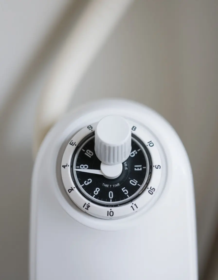 Timer meccanico per monitorare l'ammollo delle lenticchie