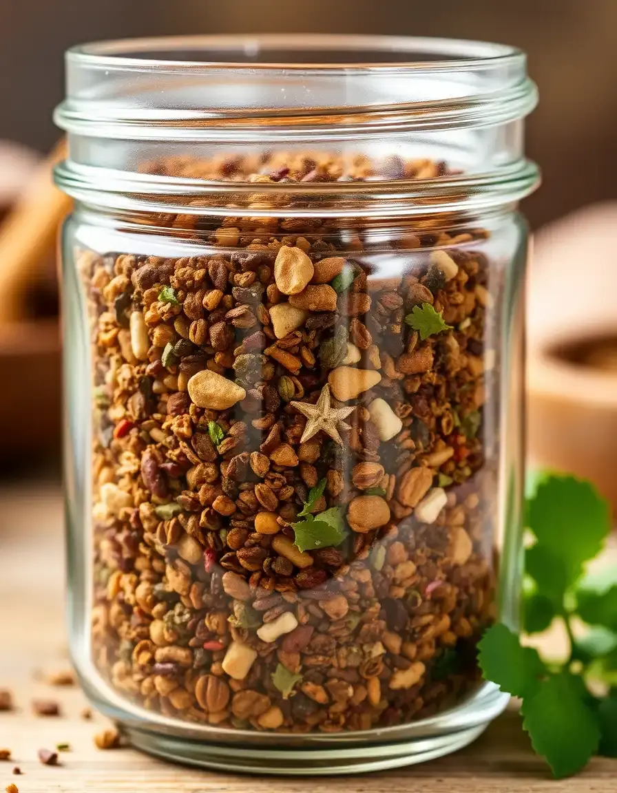 Mix di spezie per stufati in barattolo di vetro