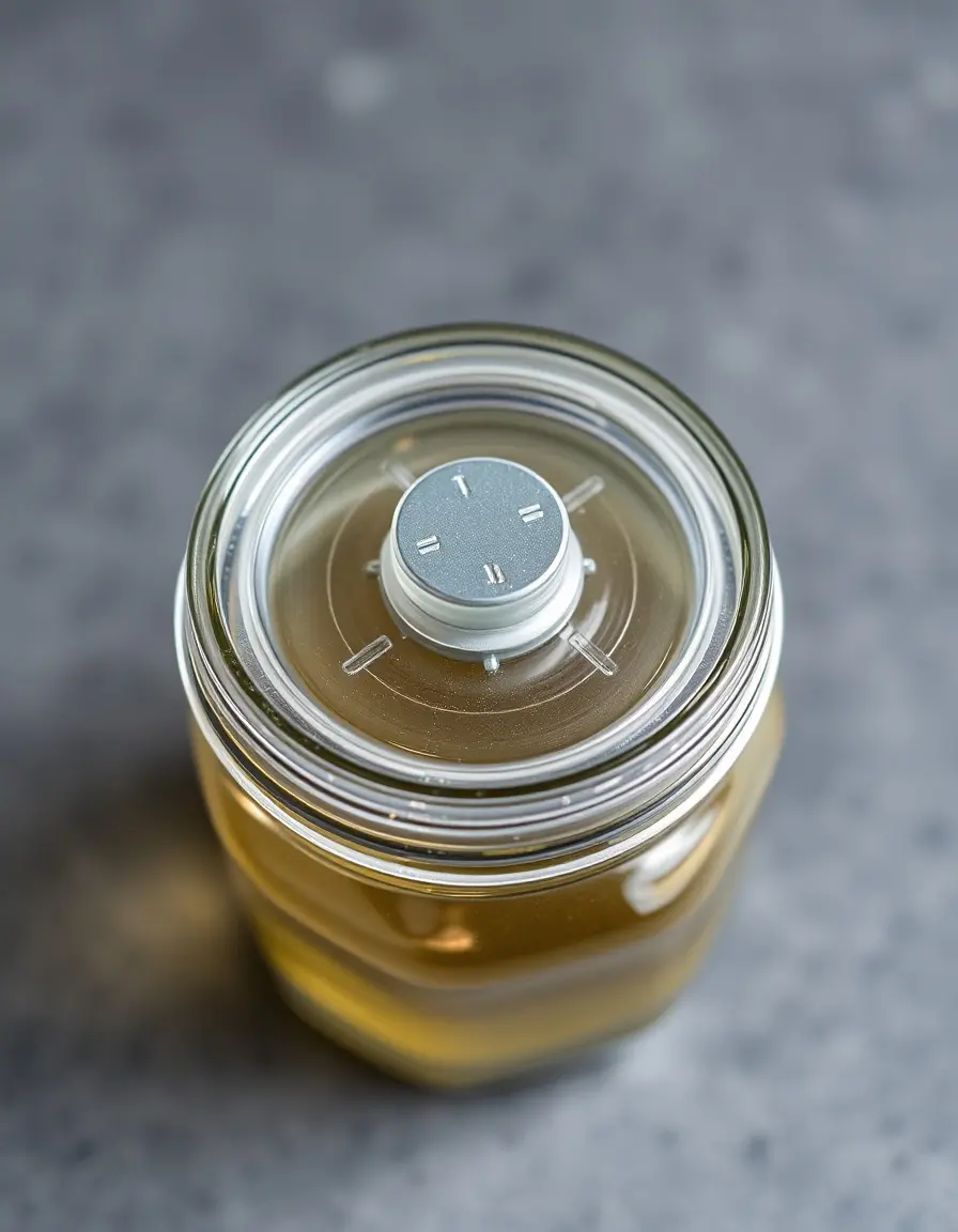 Coperchio per fermentazione con valvola airlock per barattoli