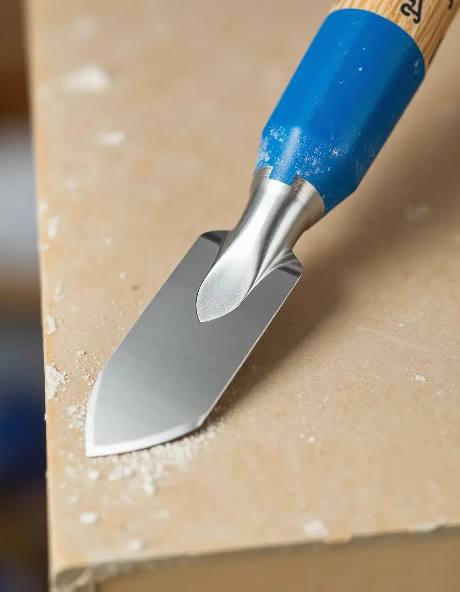 Frattazzo dentato in acciaio inossidabile per adesivo piastrelle cucina