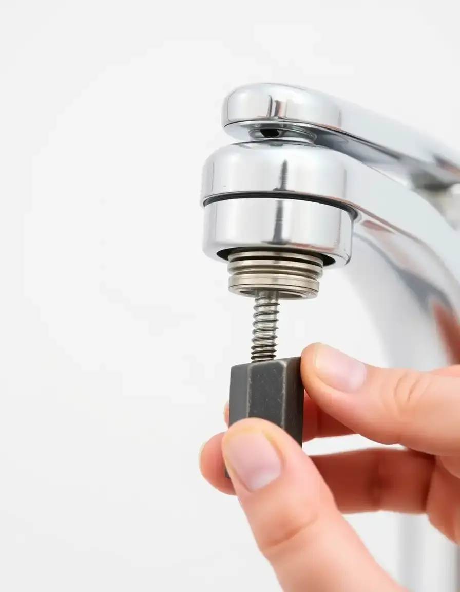 Chiave in metallo per rimozione aeratore rubinetto